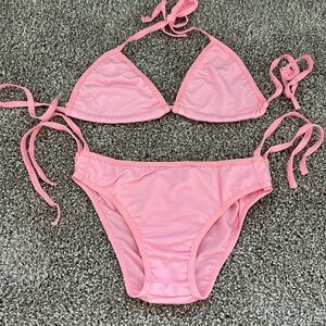 Pastel Pink triangle Bikini